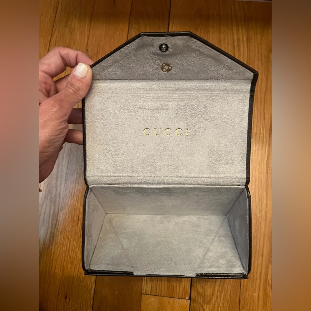 Chocolate Brown Authentic Gucci Sunglass case. - Picture 5 of 5